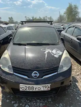 Легковой автомобиль марки: NISSAN, модель: Note 1.4, год выпуска: 2011 г., идентификационный номер (VIN): SJNFAAE11U2118167